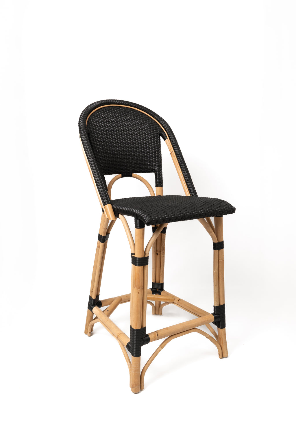 Classic Bistro Rattan Counter Stool - The Home Decor Outlet