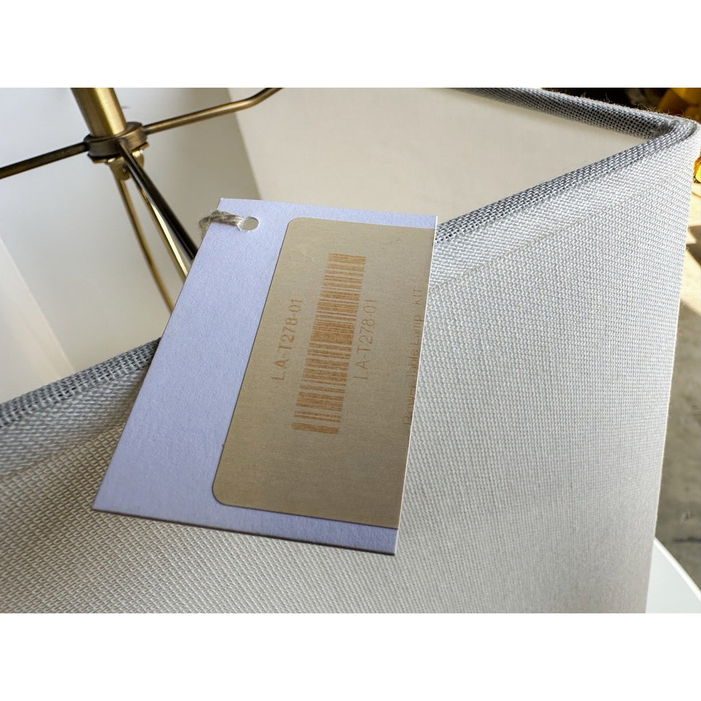 Bower Coastal Table Lamp-Beige/Brass Accents