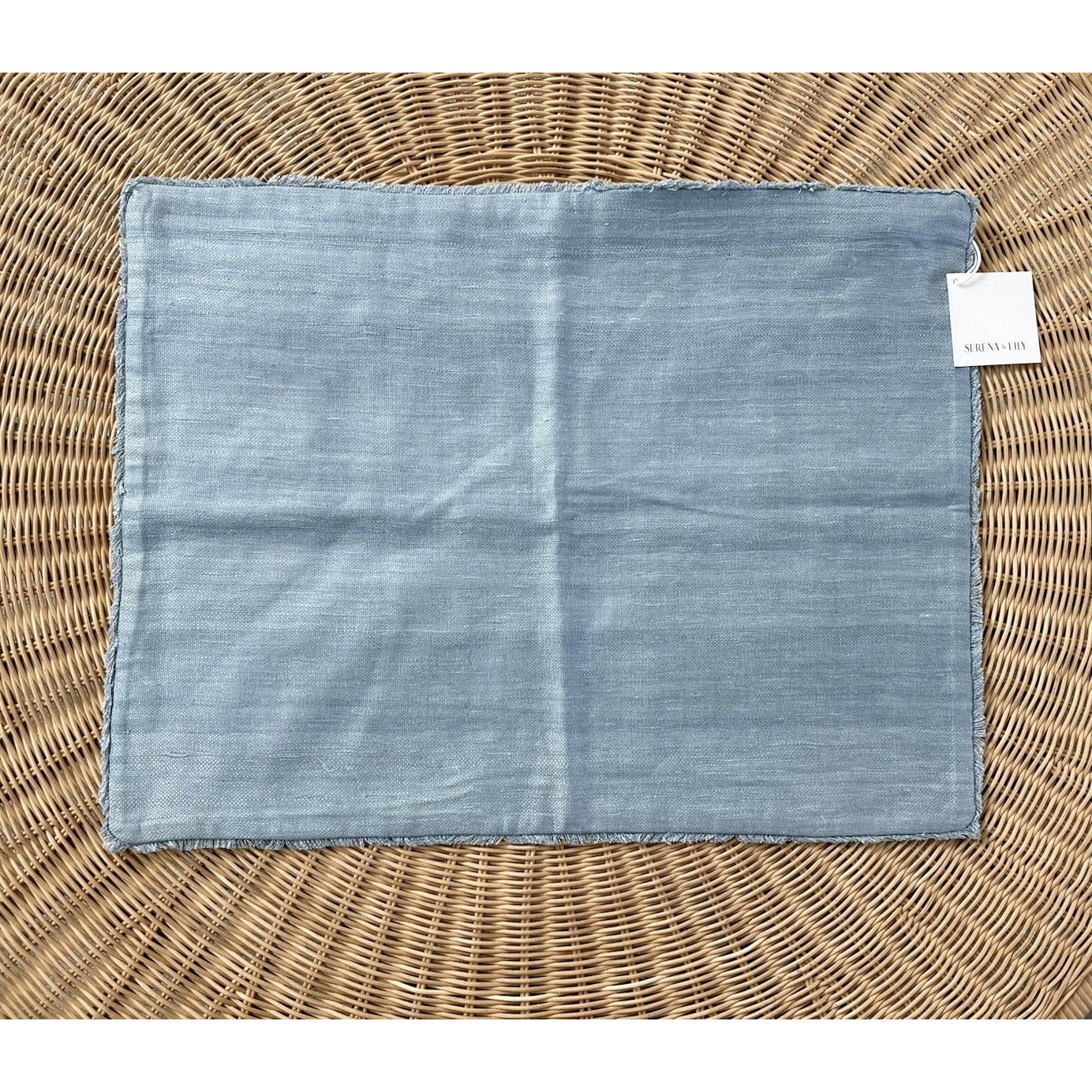 Wiltshire Raw Silk Pillow Cover (18”x24”)-Coastal Blue