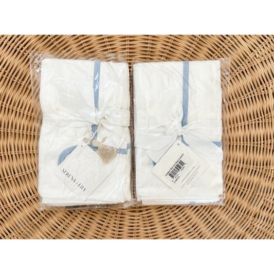 Southport Sateen Euro Pillow Shams (Set of 2)-Coastal Blue - The Home Decor Outlet