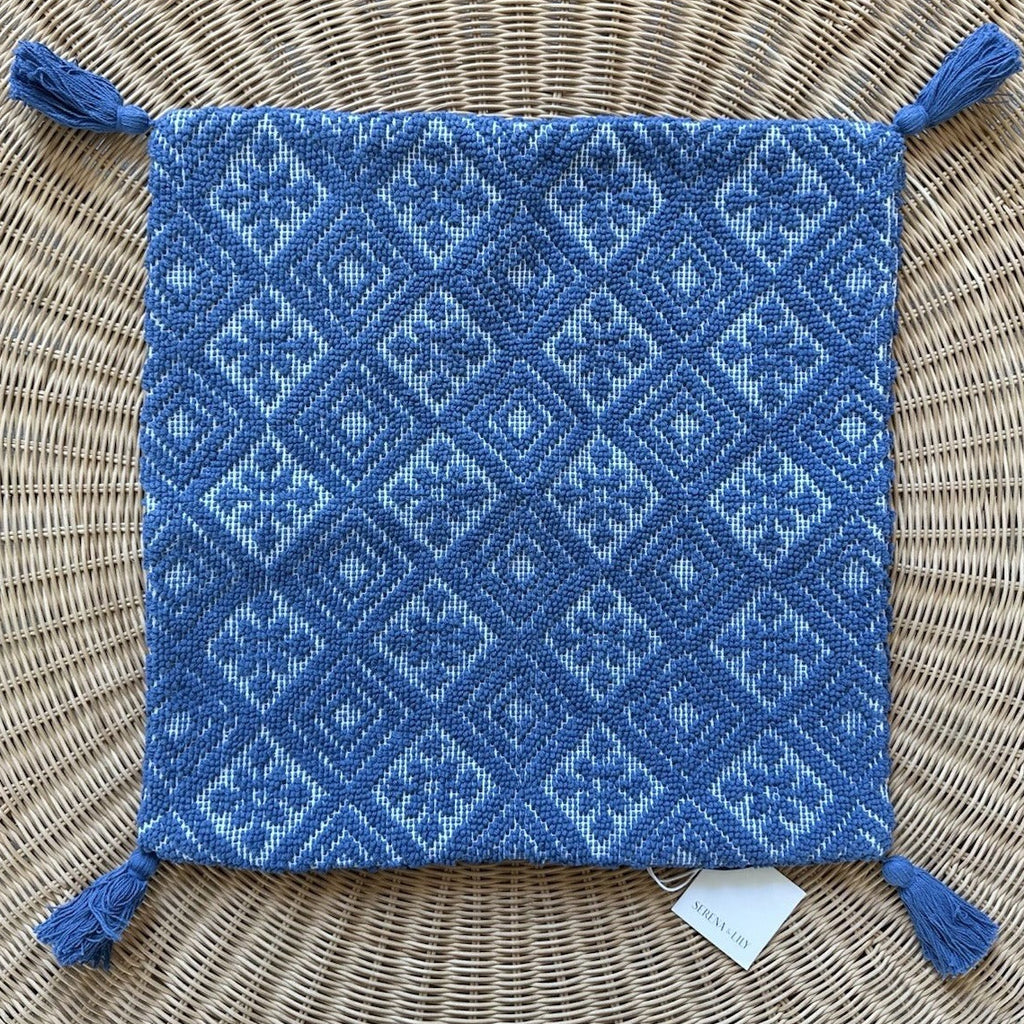 Belridge Pillow Cover (22” SQ)-Blue