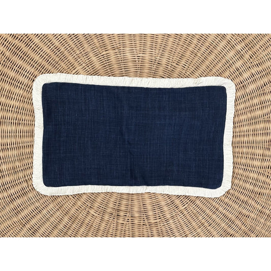 Bowden Pillow Cover (12”x21”)-Navy Blue - The Home Decor Outlet