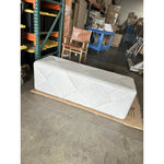 PALECEK Portrero Coastal Rattan Handcrafted Bench-White