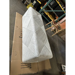 PALECEK Portrero Coastal Rattan Handcrafted Bench-White