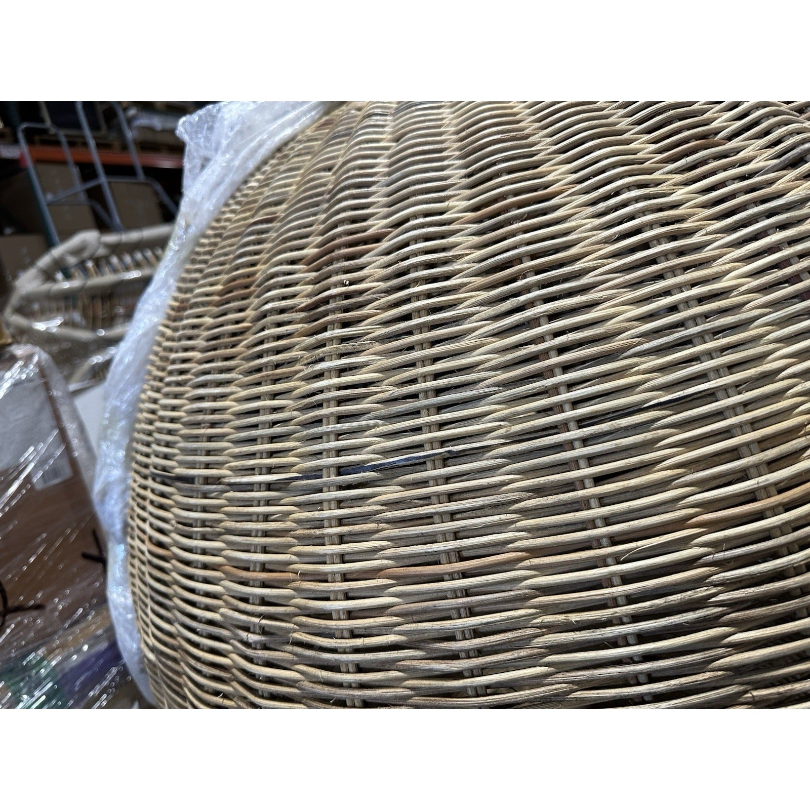 Santa Barbara Rattan Round Pendant (34” DIAM)-Natural Brown
