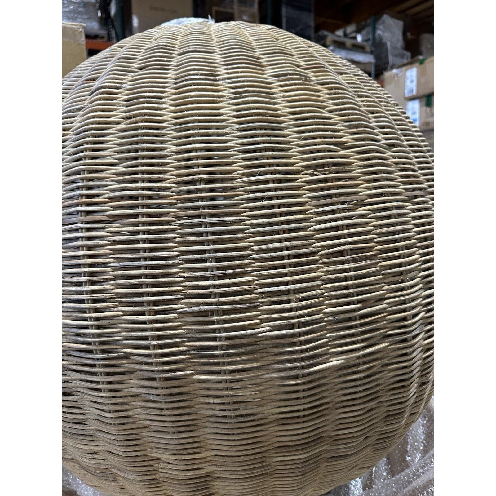 Santa Barbara Rattan Round Pendant (34” DIAM)-Natural Brown