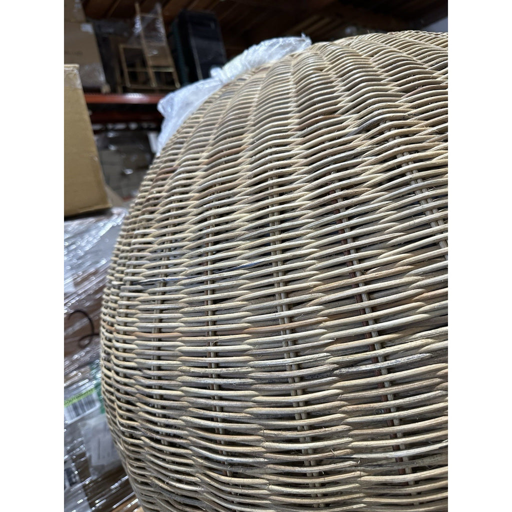 Santa Barbara Rattan Round Pendant (34” DIAM)-Natural Brown