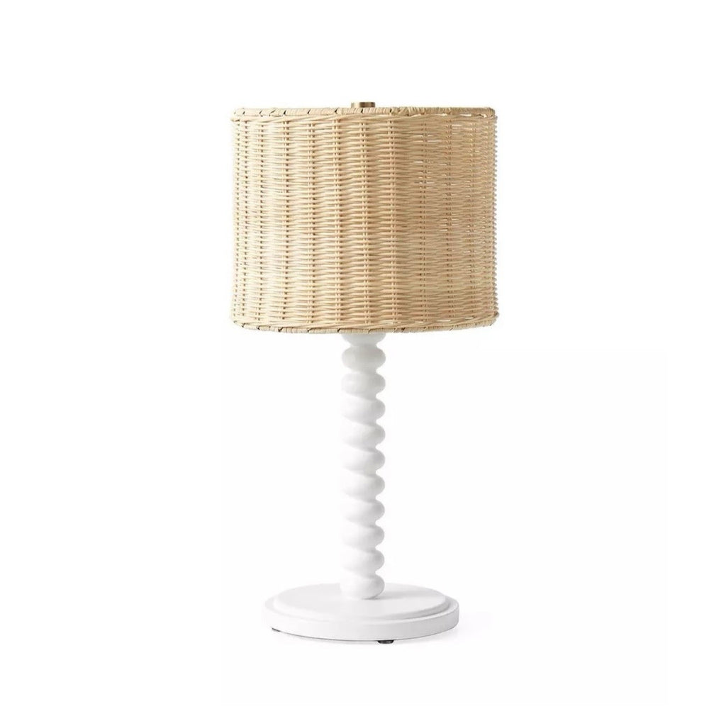 Springview Petite Lamp Drum Shade-Rattan/Wicker-Natural Brown