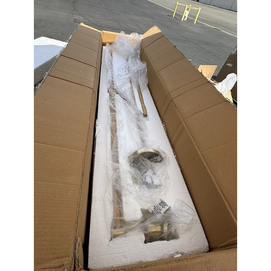 Madera Linear Rattan Pendant-Brass Gold - The Home Decor Outlet