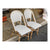 Riviera Rattan Dining (Side) Chair-Fog/White