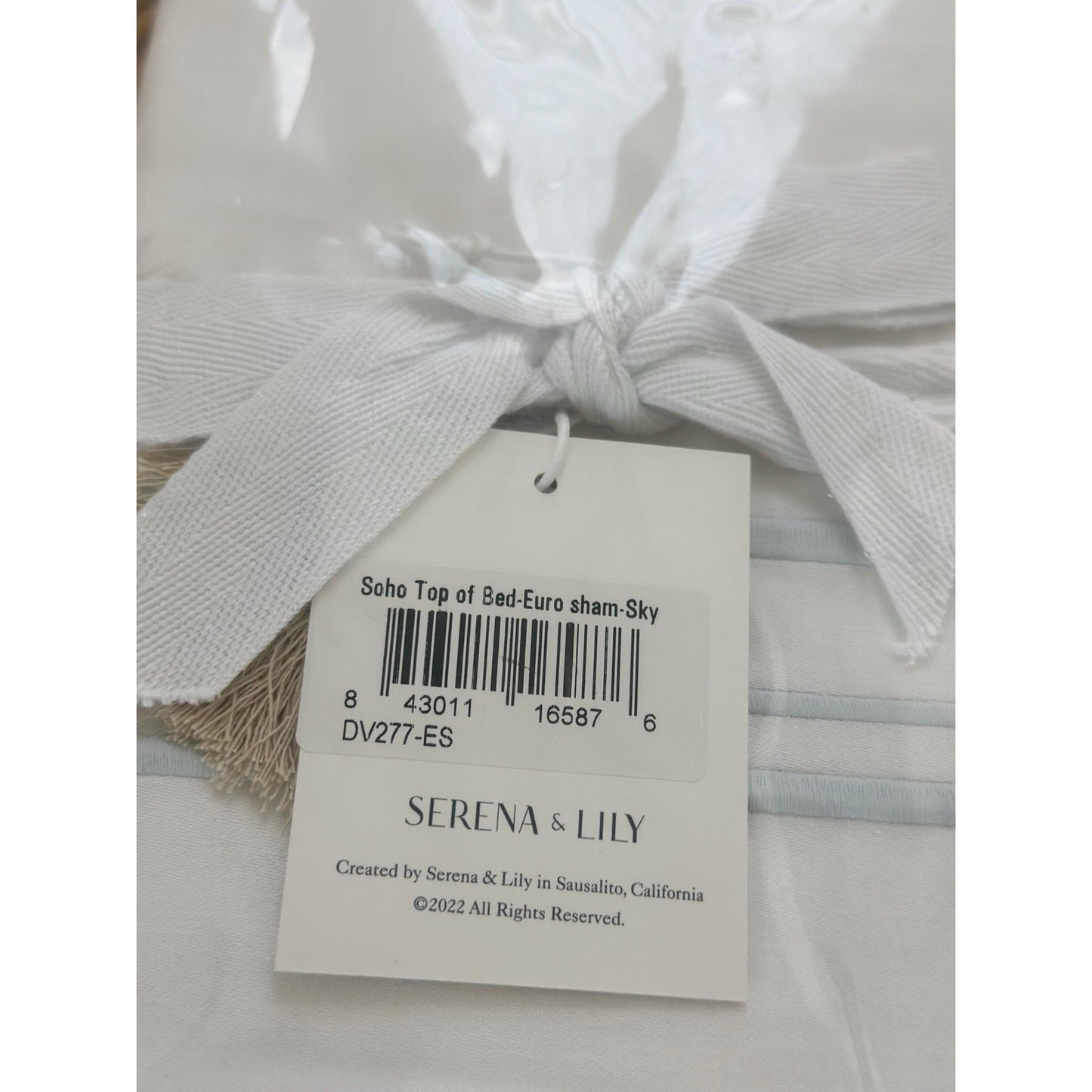 Soho Sateen Euro Pillow Sham-Sky Blue