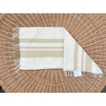 Avery Alpaca Pillow Cover (14”x30”)-Ivory Beige/Wheat Brown