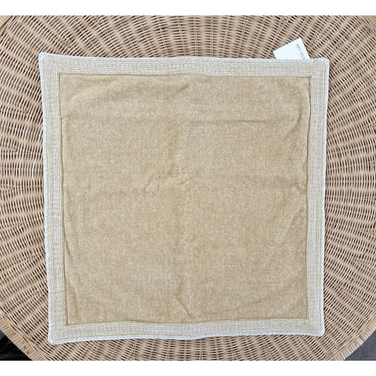 Linen Chenille Pillow Cover (22” SQ)-Wheat Brown