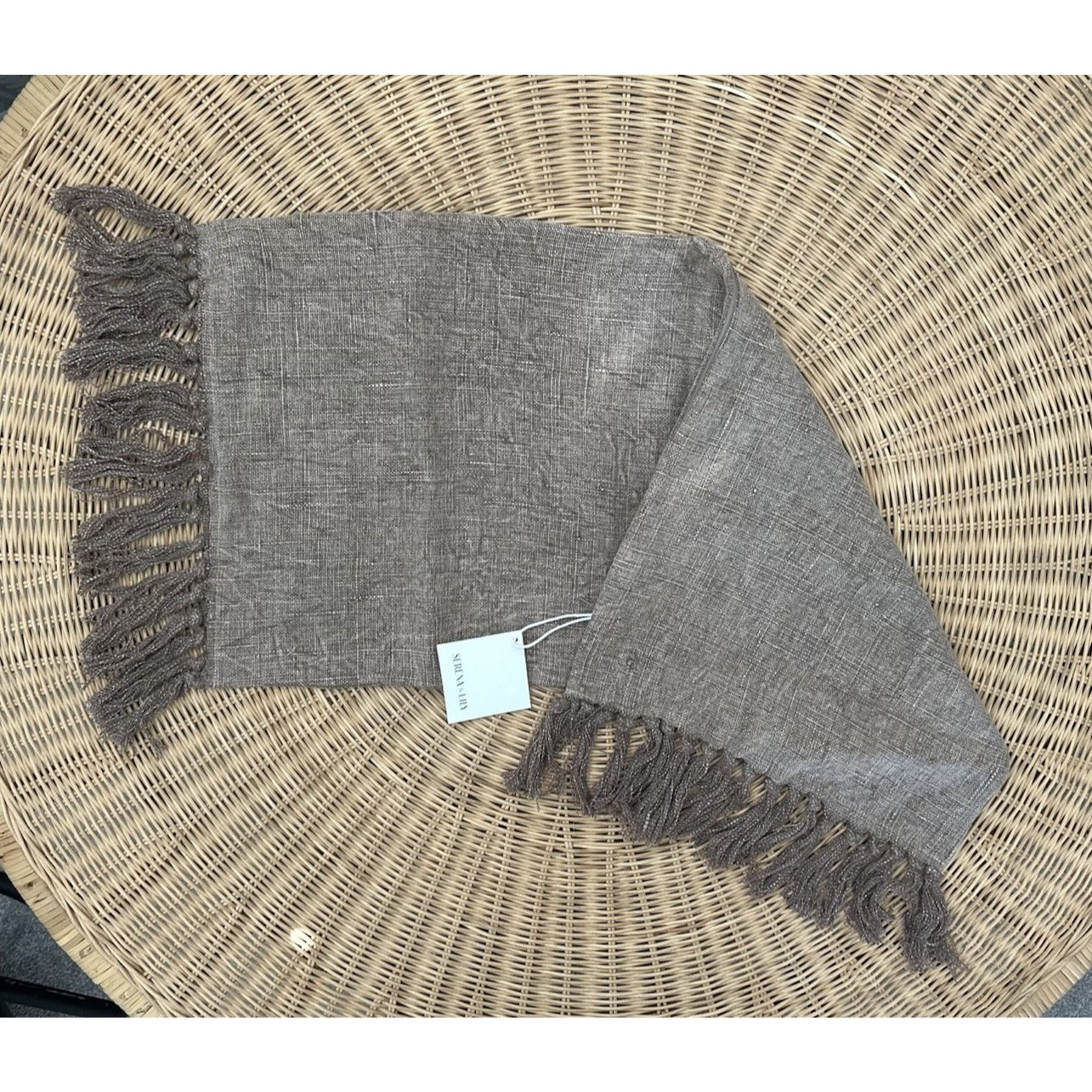 Mendocino Pillow Cover (14”x30”)-Mink Brown