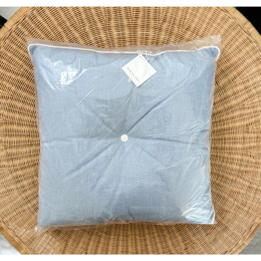 Sunbrella Lido Outdoor Pillow (24” SQ)-Coastal Blue