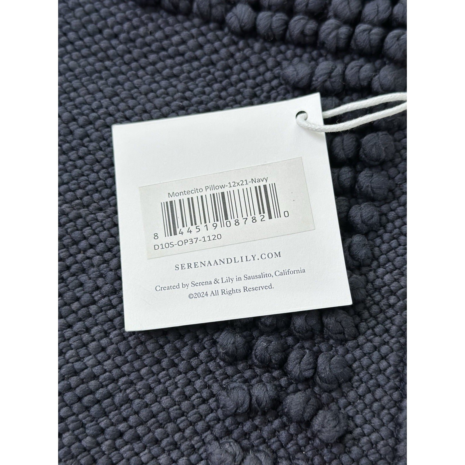 Montecito Outdoor Pillow Cover (12”x21”)-Navy Blue - The Home Decor Outlet