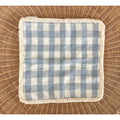 Classic Linen Gingham Pillow Cover (20” SQ)-Coastal Blue - The Home Decor Outlet