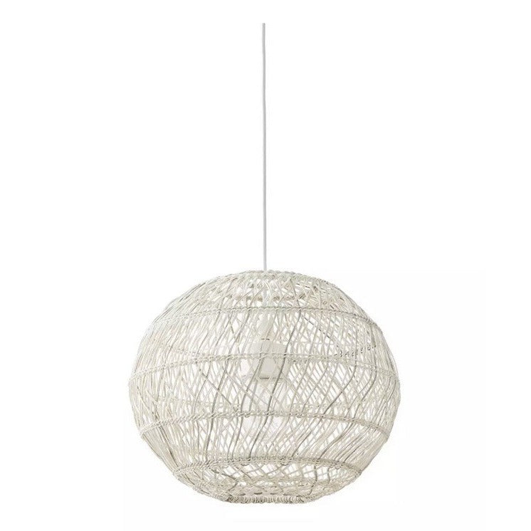 Summerland Outdoor Round Pendant (20” DIAM)-Driftwood White