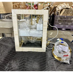 Greenport Lantern-Beige/Brass