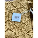 Fisherman's Knit Pillow Cover (14”x40”)-Ochre Yellow
