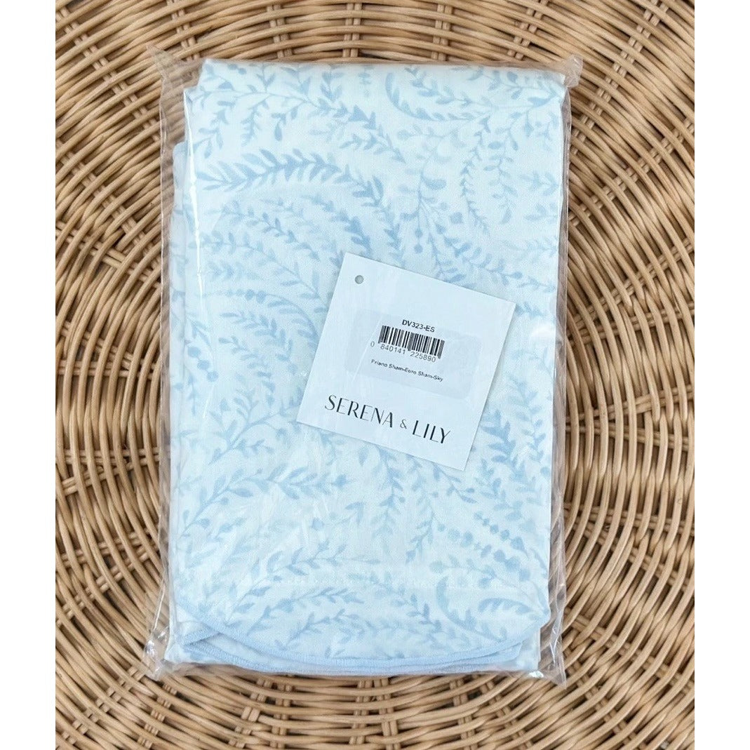 Priano Sateen Euro Pillow Sham-Sky Blue