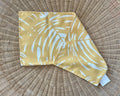 Palm Pillow Cover (14”x30”)-Sunflower Yellow/White