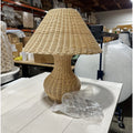 Worthing Rattan Wicker Weave Table Lamp (Small)-Natural Brown