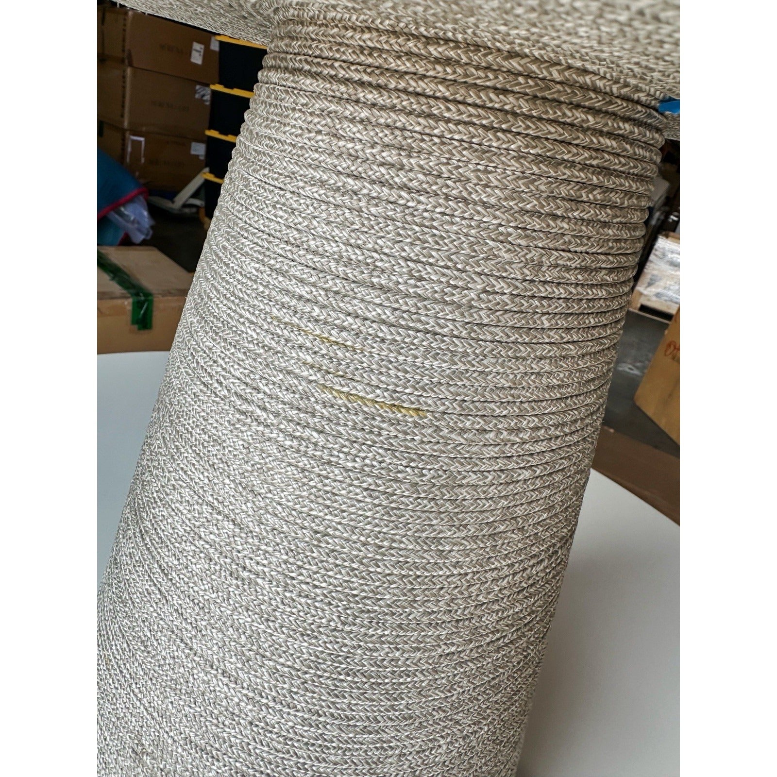 PALECEK Lexi Outdoor Designer Coastal Side Table-Warm Grey