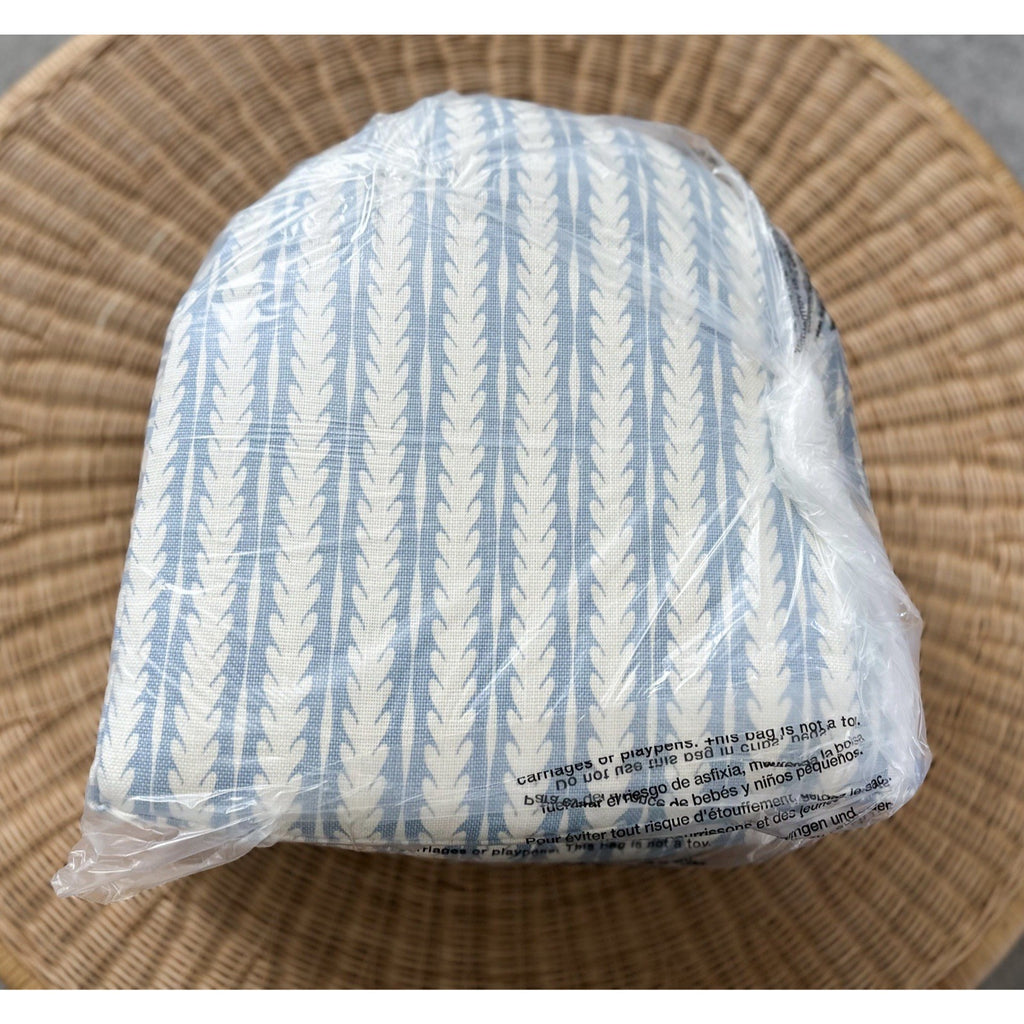 Avalon Indoor Rattan Dining Chair Cushion-Oceana Coastal Blue - The Home Decor Outlet