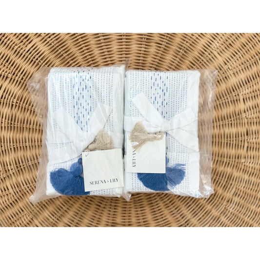 Sea Ranch Percale King Pillow Shams (Set of 2)-French Blue - The Home Decor Outlet
