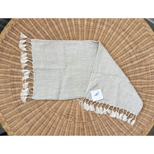 Topanga Pillow Cover (14”x30”)-Ivory Beige