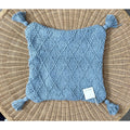 Fisherman's Knit Pillow Cover (22” SQ)-Coastal Blue - The Home Decor Outlet