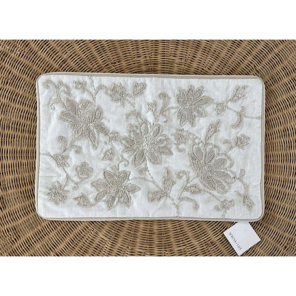 Marigot Pillow Cover (14”x22”)-Flax Beige - The Home Decor Outlet