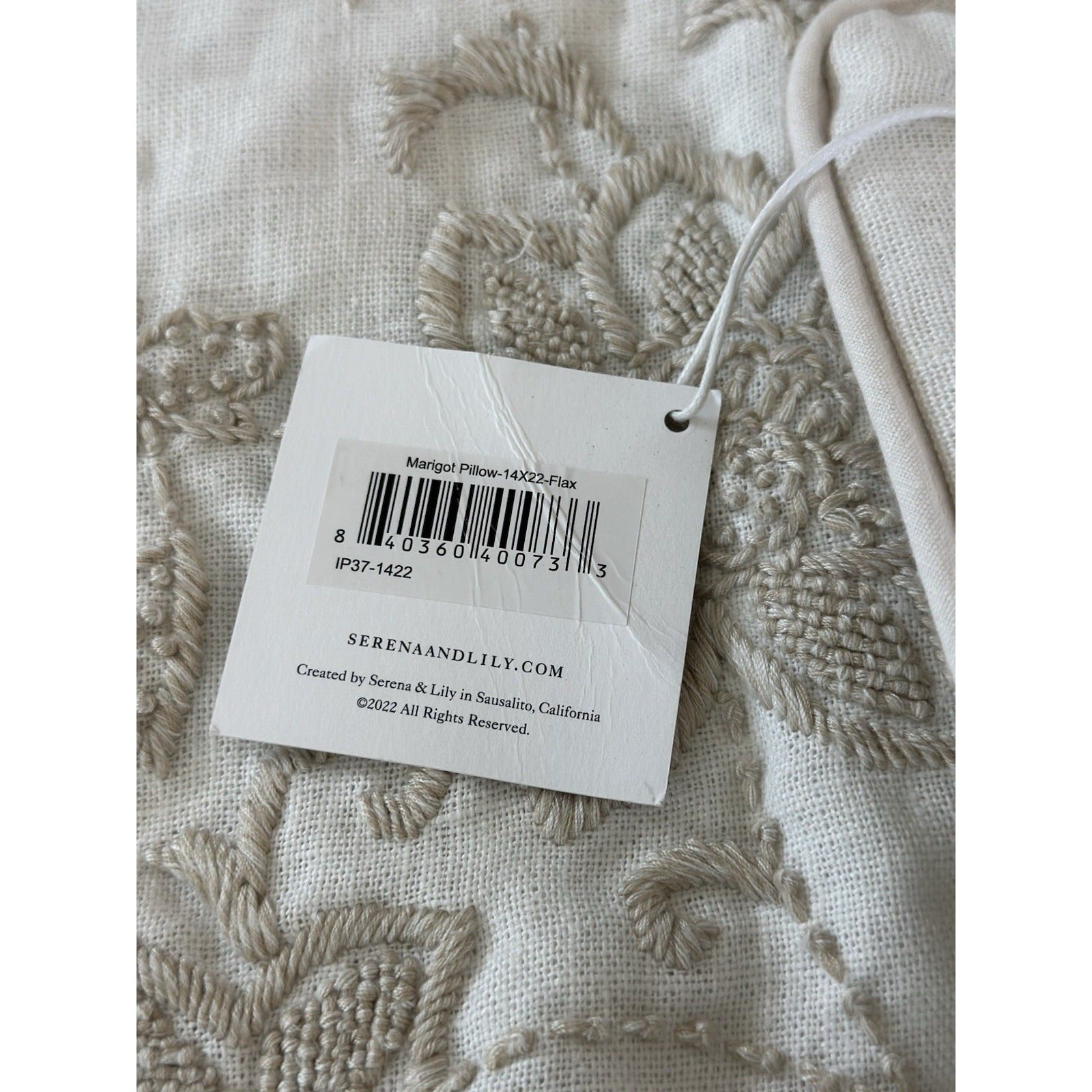 Marigot Pillow Cover (14”x22”)-Flax Beige - The Home Decor Outlet