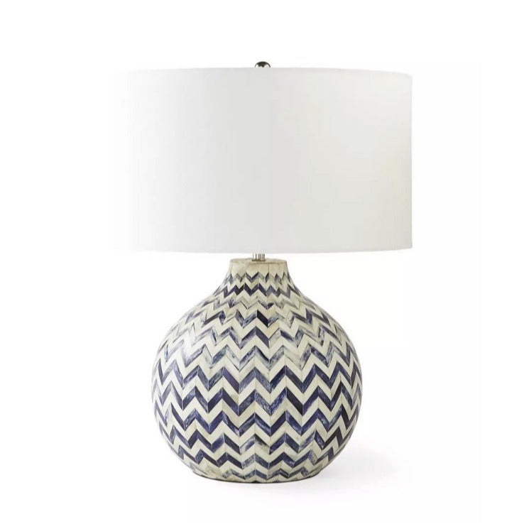 Westerly Table Lamp-Navy Blue