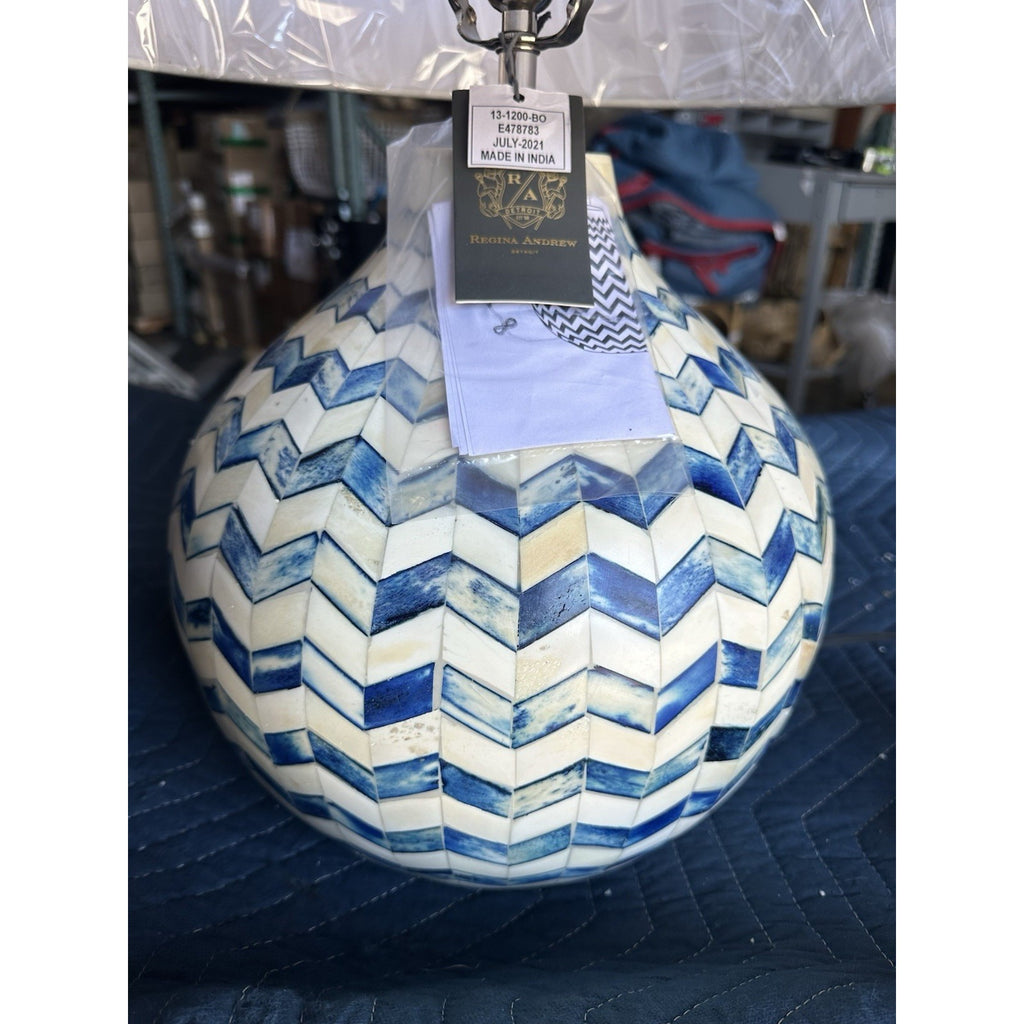 Westerly Table Lamp-Navy Blue