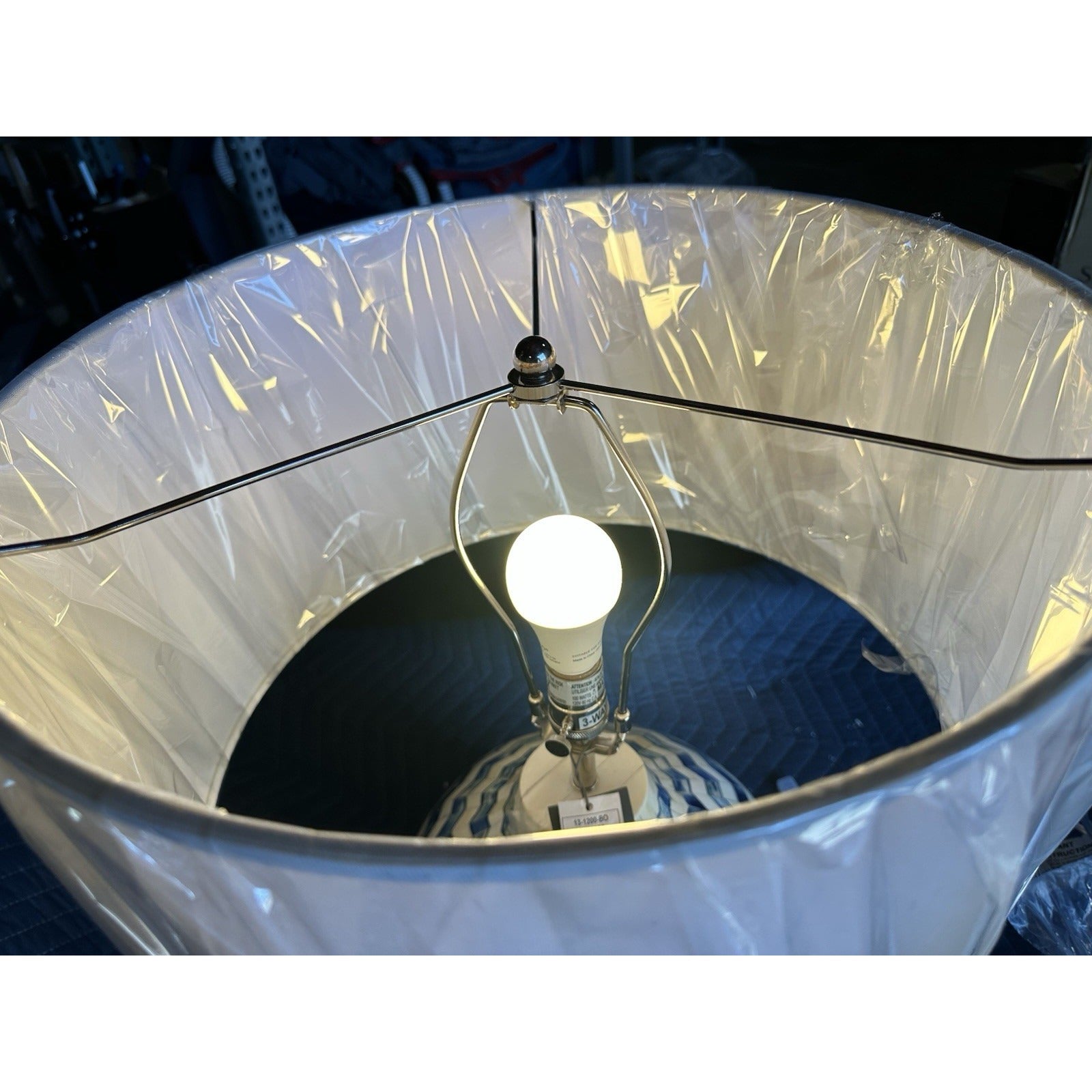 Westerly Table Lamp-Navy Blue