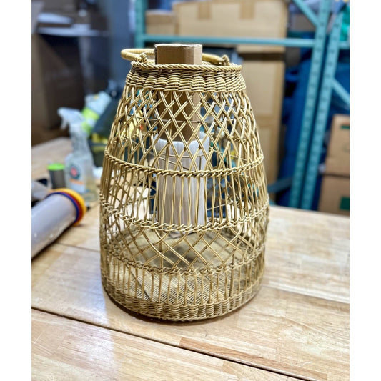Summerland Outdoor Medium Lantern-Light Dune Brown