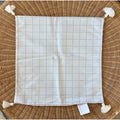 Sunbrella Windowpane Mayne Pillow Cover (24” SQ)-Coastal Blue