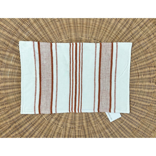 Milos Pillow Cover (14”x22”)-Persimmon Red Orange