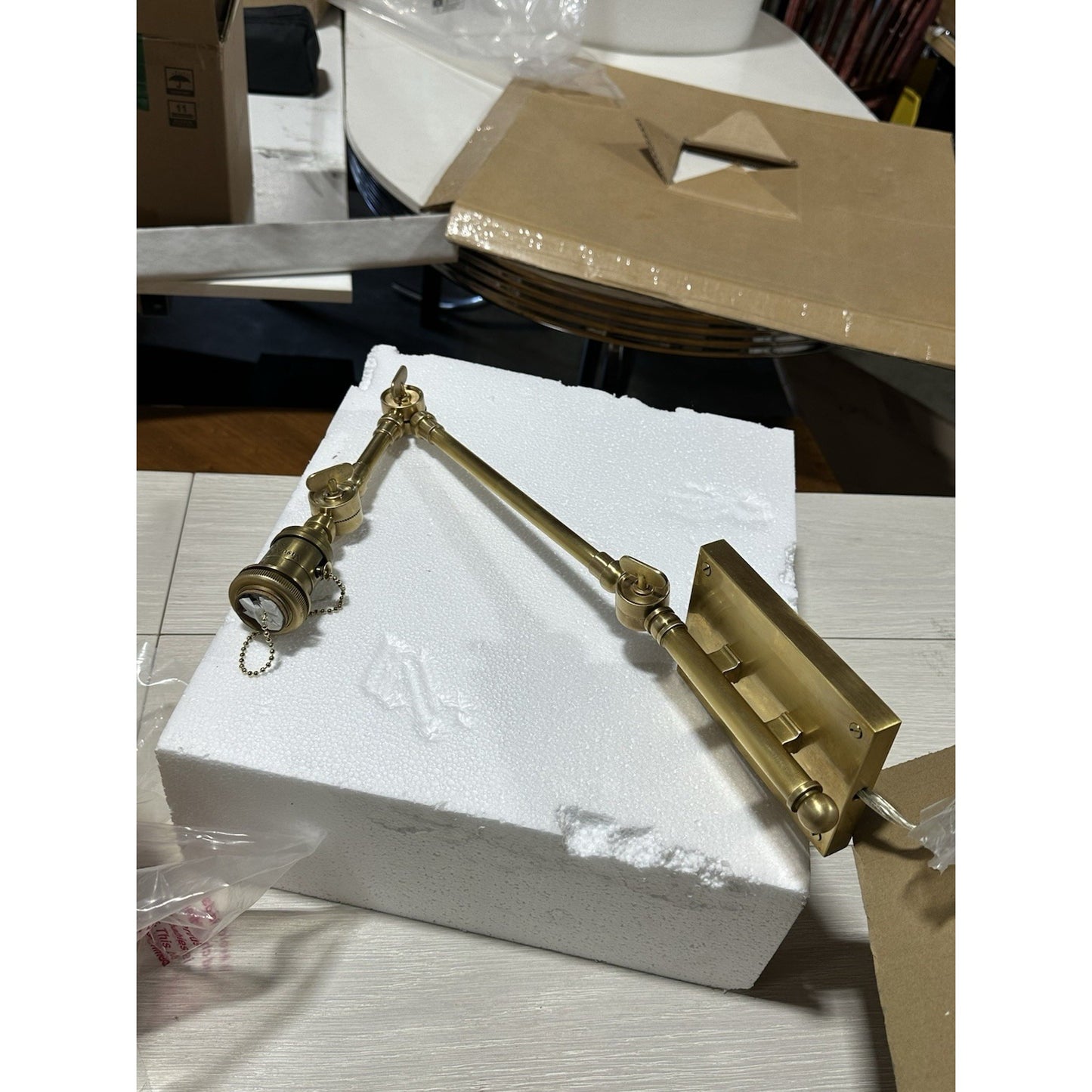 Visual Comfort Graves Pivoting Sconce (SK2115)-Hand-Rubbed Antique Brass