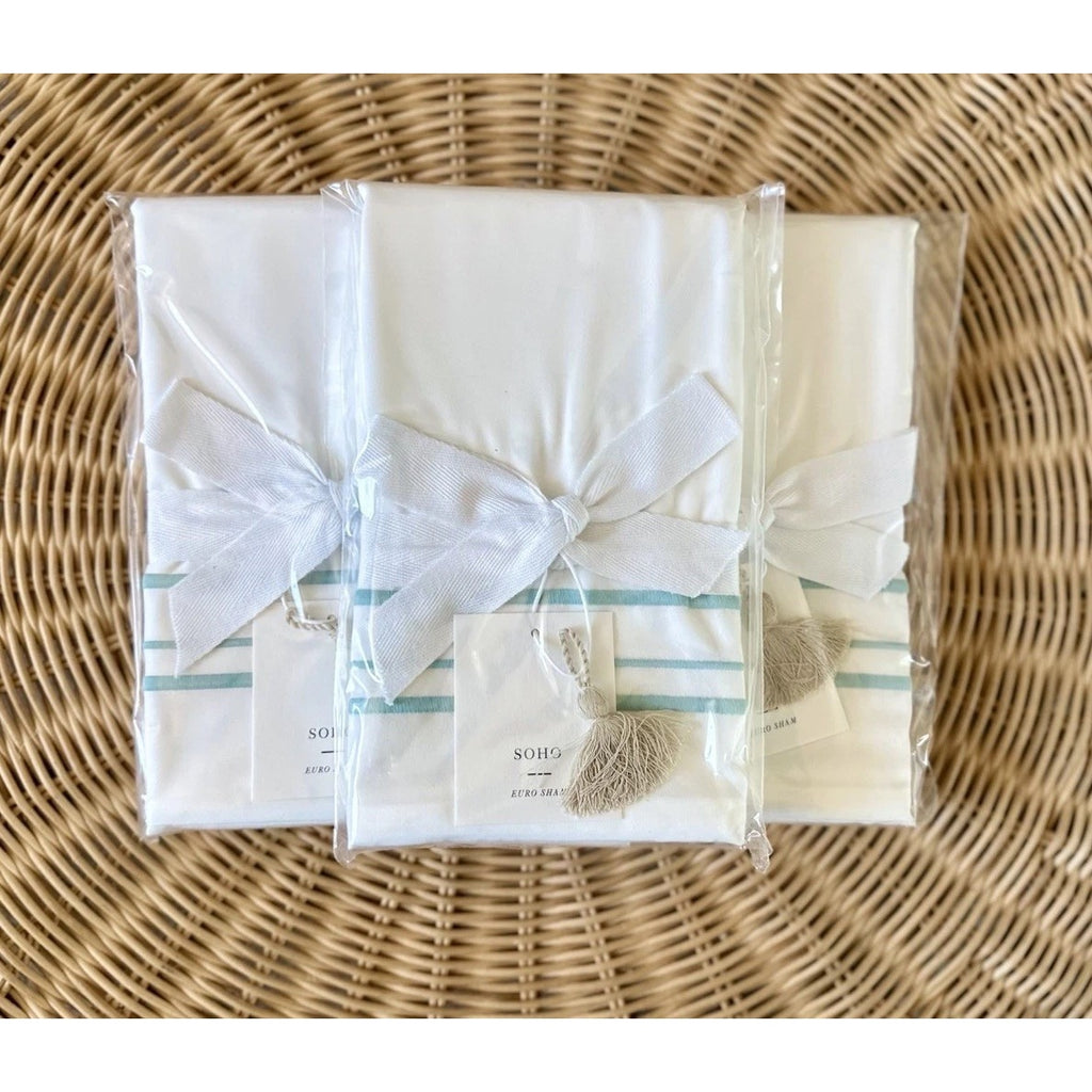 Soho Sateen Euro Pillow Sham-Island Blue Green