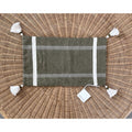 Heath Pillow Cover (12”x21”)-Grove Green/Ivory