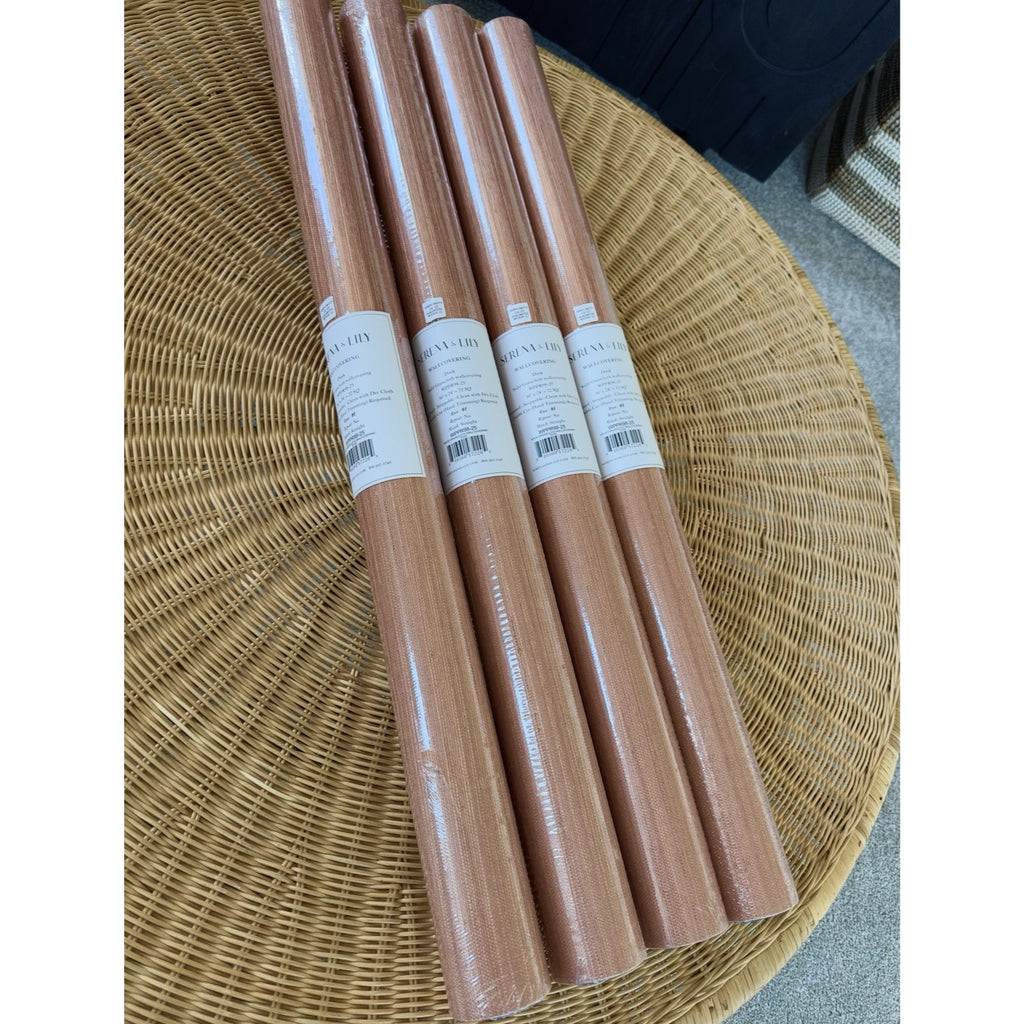 Grasscloth Wallcovering-Dusk Orange Red