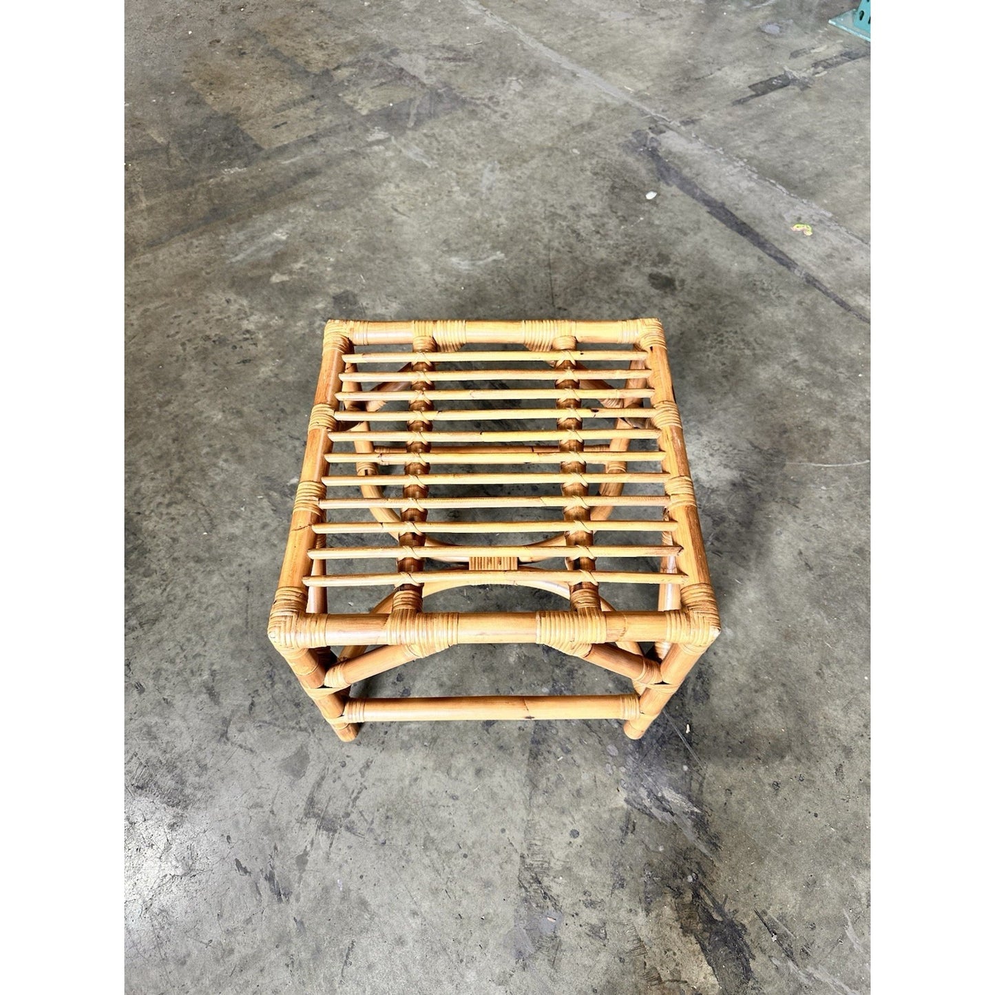 Monaco Rattan Stool (Sample Piece)-Natural/Brown