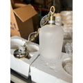 Westbrooke Pendant Light-Brass Base/Frosted Glass Shade