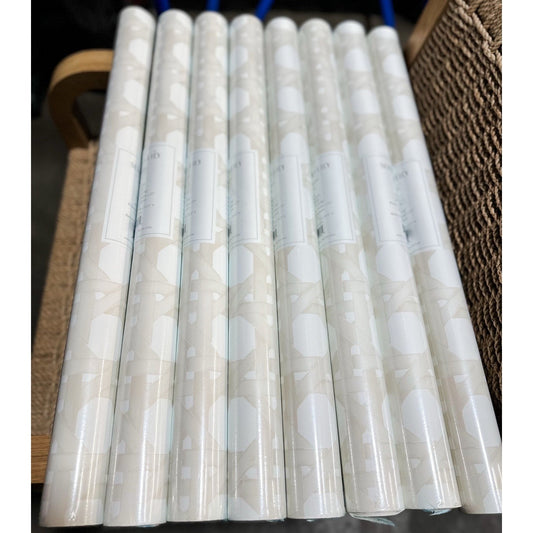 Trellis Wallpaper-Sand Beige - The Home Decor Outlet