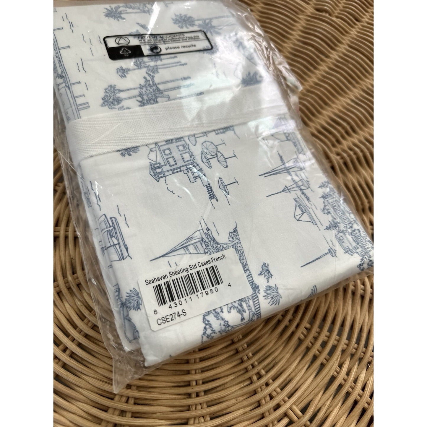 Seahaven Standard Pillowcases (Set of 2)-French Blue