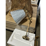 Larkspur Task Sconce (Various Shades)-Brass Base