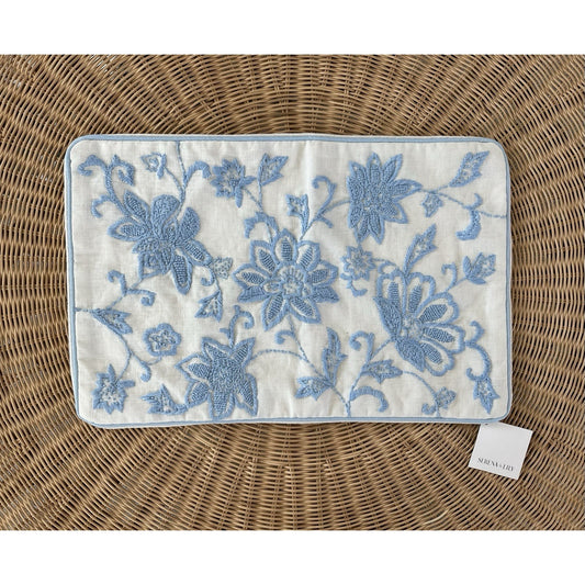 Marigot Pillow Cover (14”x22”)-Hydrangea Blue
